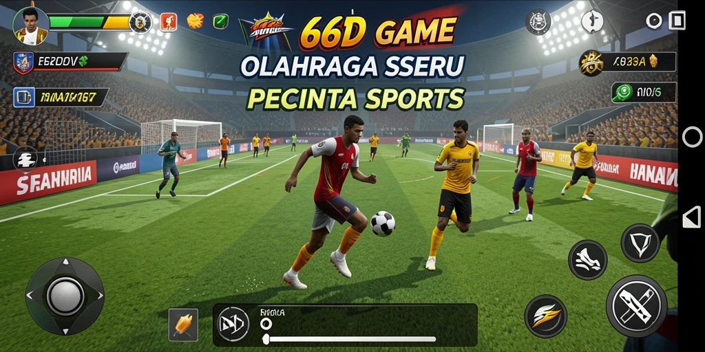 Tampilan menegangkan gameplay olahraga di <strong>66D</strong>