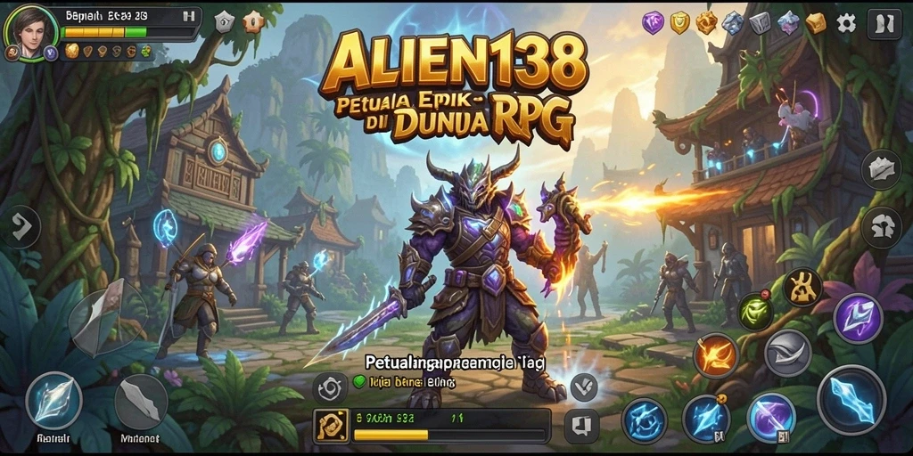 Tampilan gameplay menarik di dunia RPG ALIEN138.