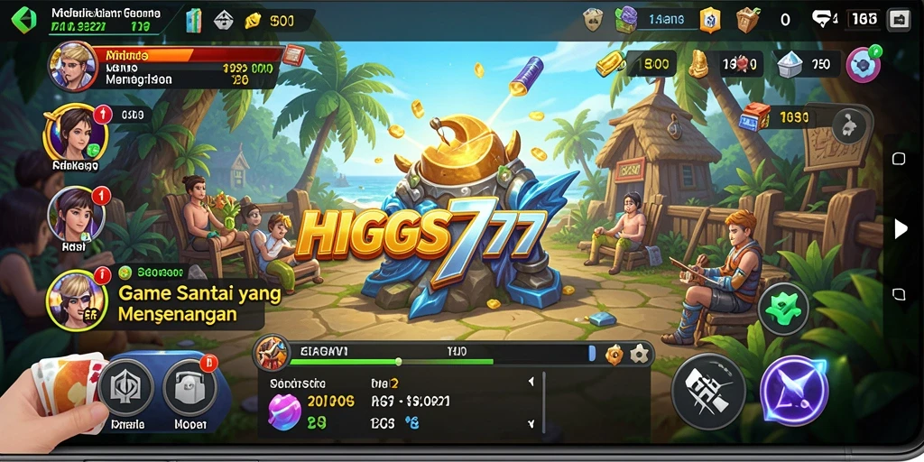 Tampilan gameplay HIGGS777 yang penuh warna dan menarik.