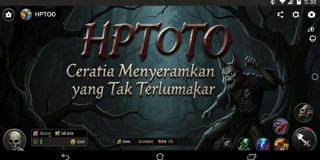 Screenshot menunjukkan karakter yang berlari di lorong menyeramkan.