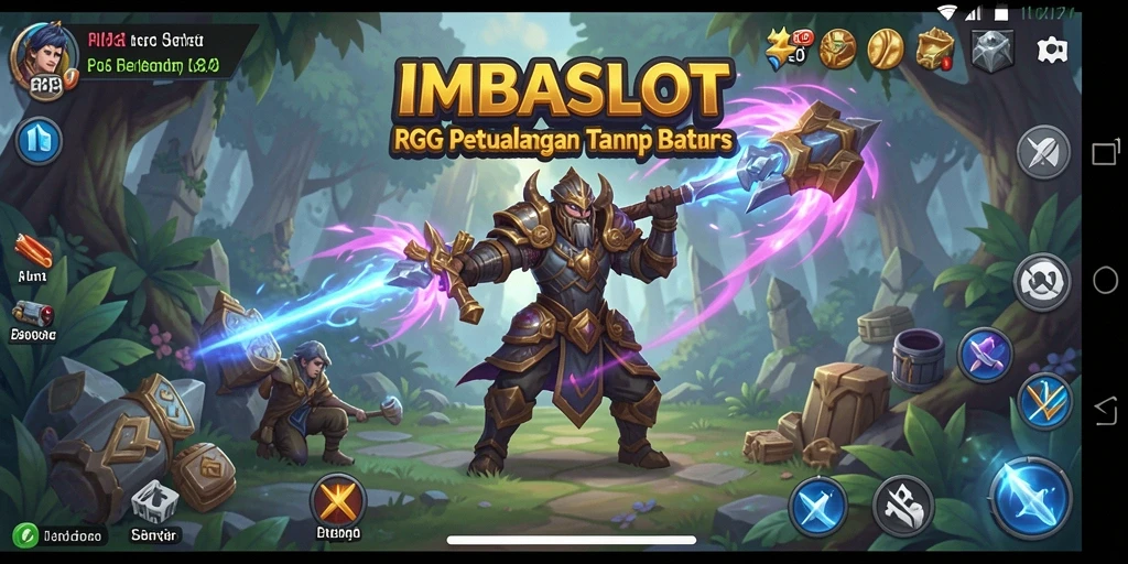Tampilan gameplay RPG yang menarik dan penuh tindakan.