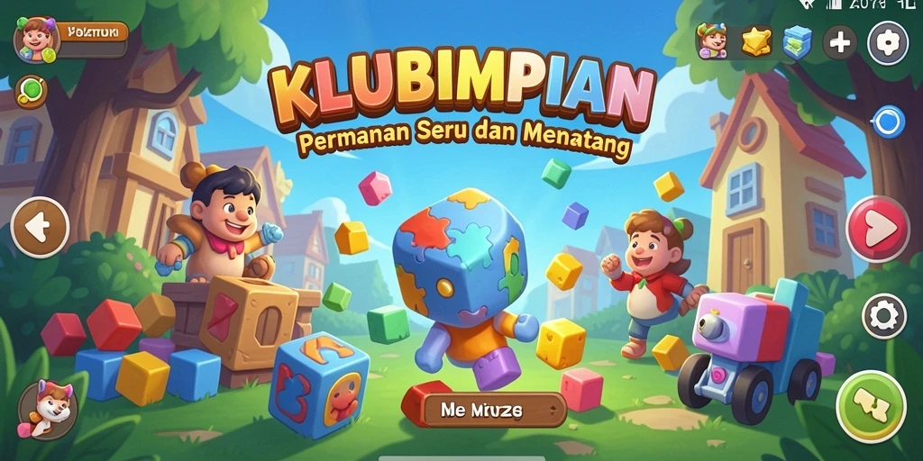 Tampilan gameplay menarik dari KLUBIMPIAN yang penuh teka-teki.