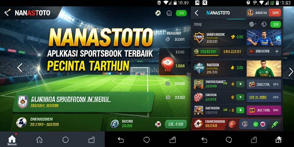 Tampilan gameplay taruhan olahraga NANASTOTO yang menarik dan interaktif.
