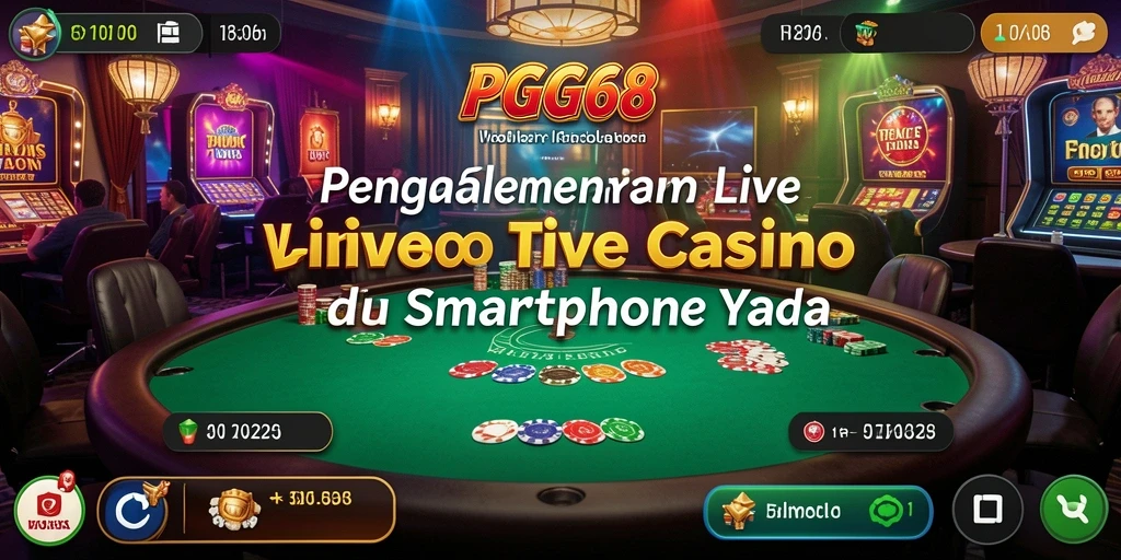 Tampilan gameplay Live Casino di PGG68 yang mendebarkan dan interaktif.