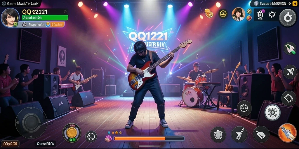 Tampilan menarik dari gameplay QQ1221 yang memikat pengguna musik.