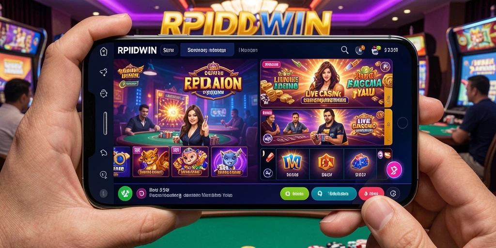 Tampilan antarmuka RPIDWIN dalam permainan Live Casino yang mengasyikkan.