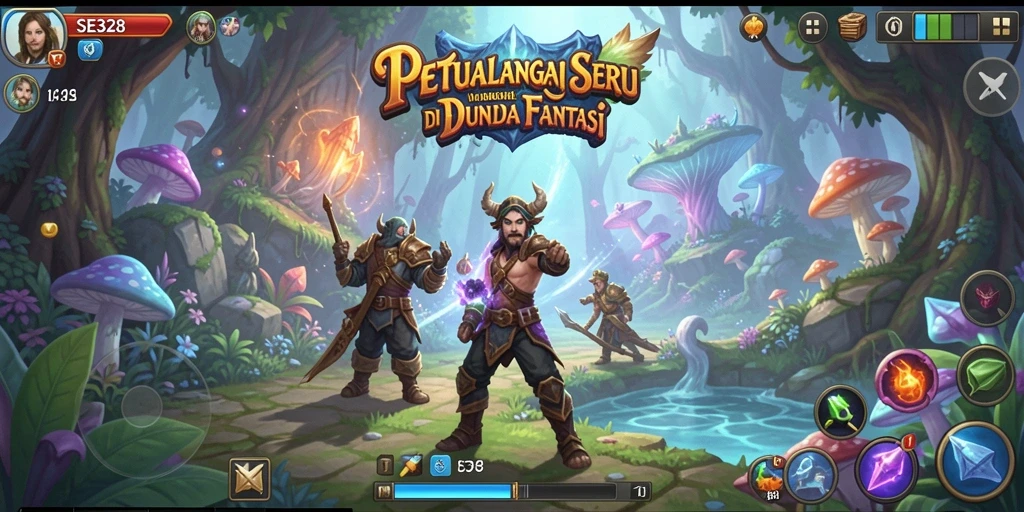 Tangkapan layar SE328 menunjukkan aksi seru di dunia petualangan.