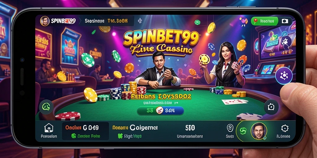 Tampilan screenshot gameplay Live Casino SPINBET99 yang mengasyikkan.