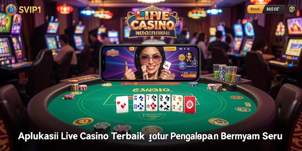 Gameplay Live Casino SVIP1 dengan dealer langsung yang ramah.
