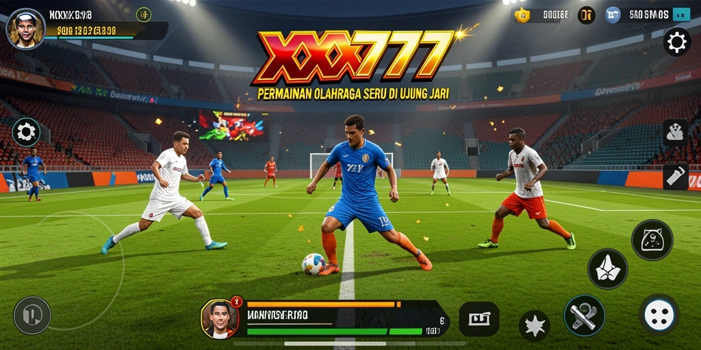 Tampilan gameplay XXX777 yang menarik dan penuh aksi olahraga.