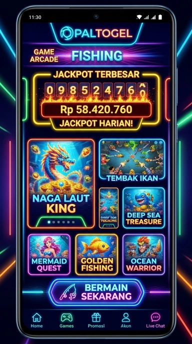 Tampilan utama aplikasi opaltogel dengan navigasi yang mudah.